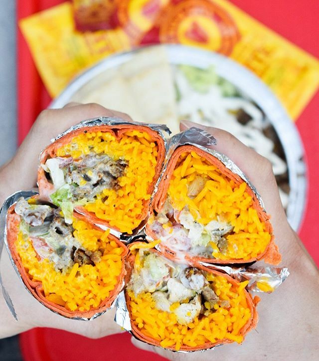 Why halal there! 👋 If you’re a fan of the @thehalalguyssocal platters, then don’t forget to snag one of their new burritos, perfect for when you’re on the go! 🚗
📍@thehalalguyssocal 
#ocfoodfiend ift.tt/2NLZg12 #foodblogger #food #foodporn #ocfoodfiend