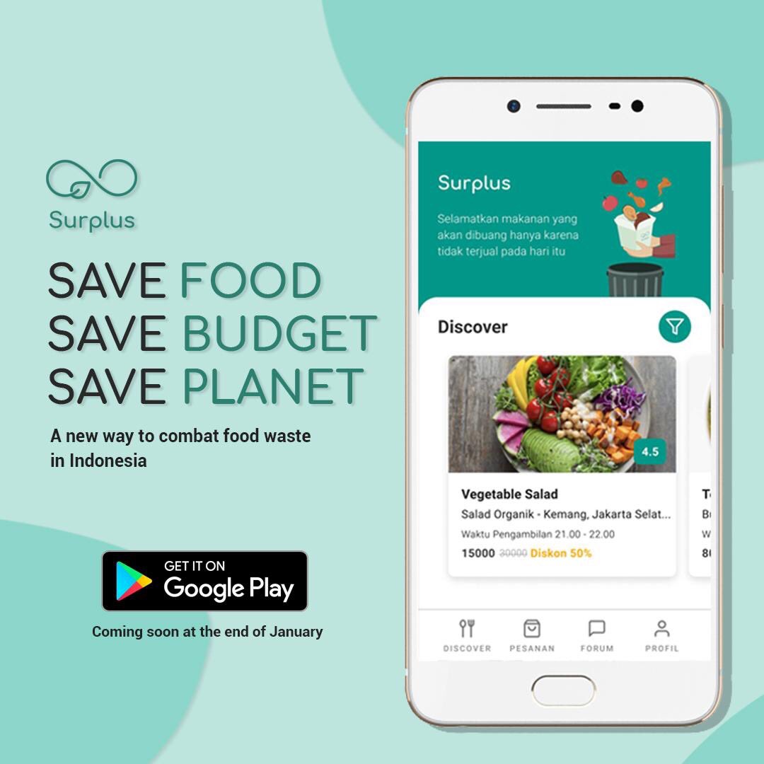 surplus_ID's tweet photo. Surplus is the first online marketplace in Indonesia which can enable customers to buy a meal from restaurants, hotels, pastries & bakeries, cafes, supermarkets etc., who have surplus food/haven’t sold at the day with 50% off before closing time
#savefood #savebudget #saveplanet https://t.co/8exDg3zs6d