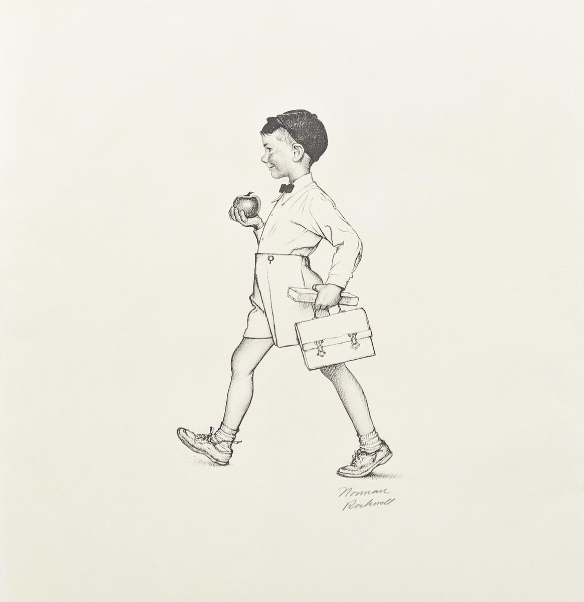 MikeMongo's tweet photo. In Norman Rockwell's "Teacher's Pet" a pleased-looking student brings their teacher an apple.

Inspired by this classic motif, this week I had my son bring their teachers @thecosmiccrisp apples, and explain how these are the apple we are carrying to Mars. #appleSTEM https://t.co/n7u4LaWhGe