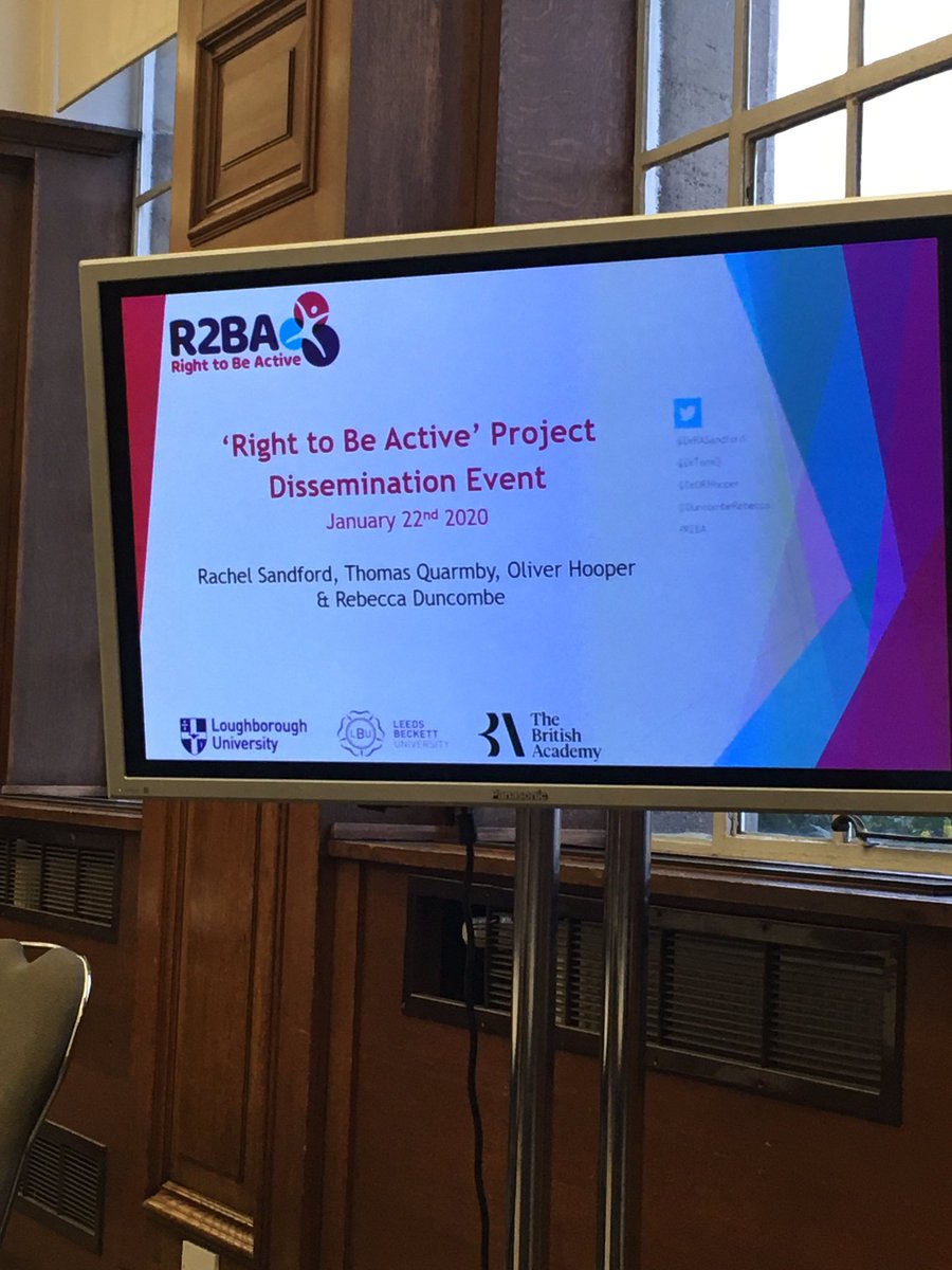 DebsCummins's tweet photo. At @leedsbeckett today for the #RightToBeActive dissemination event. @YorkshireSport https://t.co/fTQzzmzku2