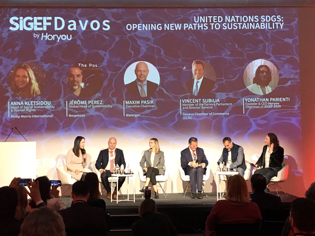 sigef20's tweet image. The panel on the United Nations Sustainable Development Goals has started now at #SIGEF2020 by @Horyou in #Davos!
#Davos2020 #Davos20 #SIGEFDavos #SDGs