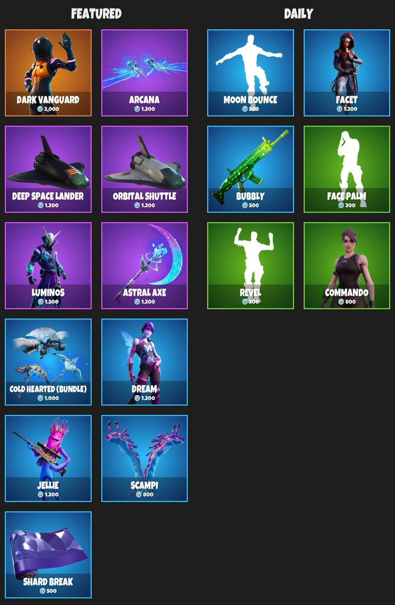 rxvley's tweet photo. Item Shop Rotation 22/01/20 https://t.co/9ioAUfdg5G