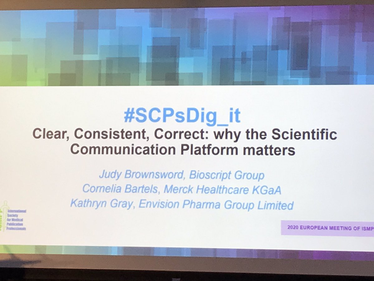 NinaCKennard's tweet photo. A lexicon should always be developed alongside an SCP, and let’s not forget that we should have a pt-specific focus for our lexicons #ismppeu20 #cellohealth #expertnavigation https://t.co/dNSLCiwcss