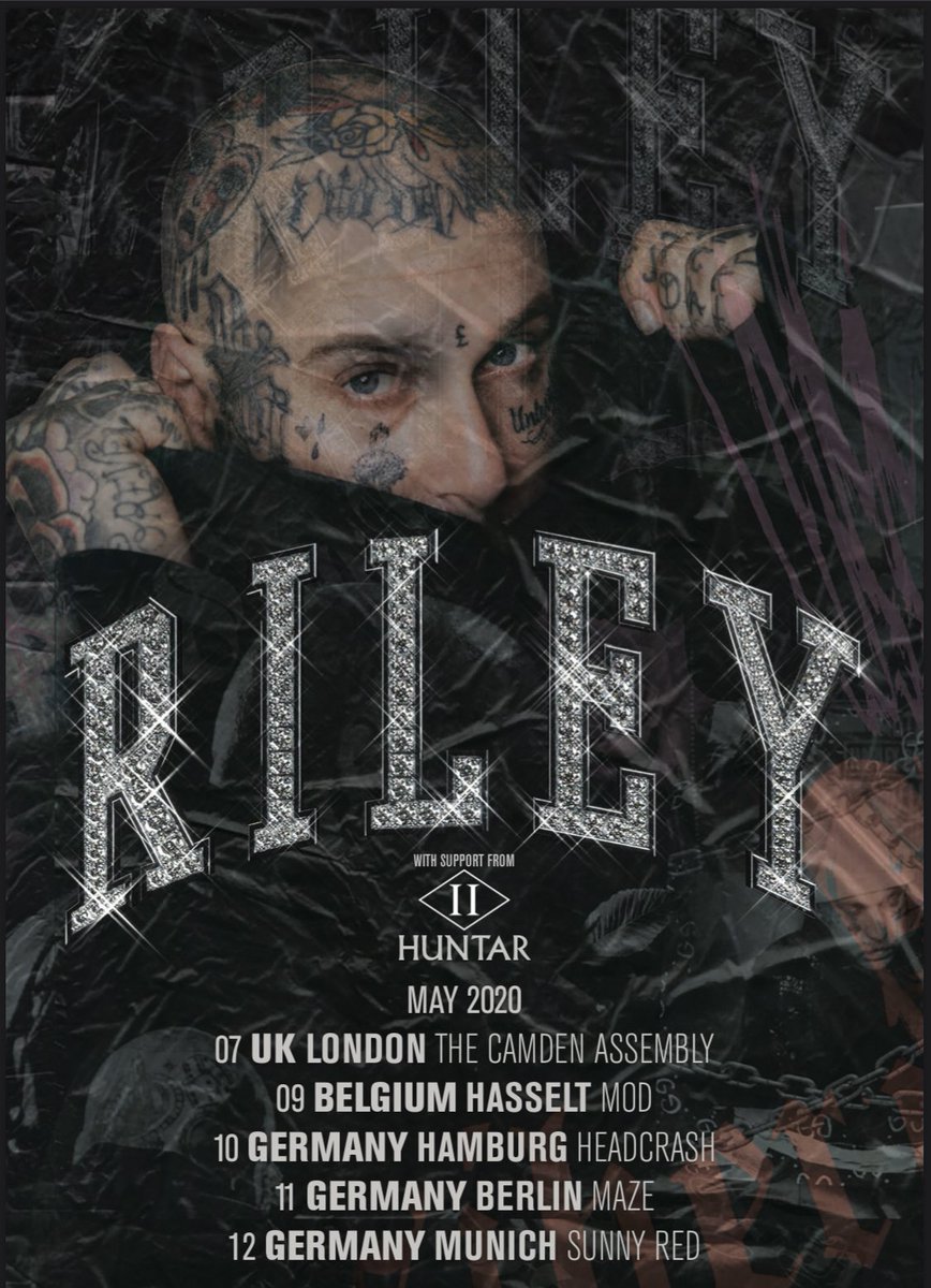 EU TOUR ~ RILEY 🔥🌈 &lt;H&gt; 
tickets on sale now, come see <a href="/rileym4a/">RILEY</a> &amp; ur boy in europe this may, can’t wait to see u . get ur tickets while u can here 
huntar.lnk.to/tix