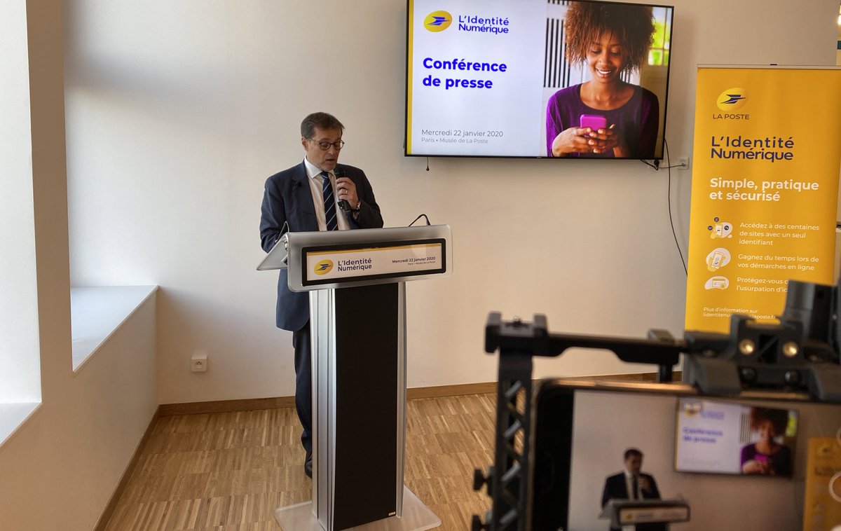 GroupeLaPoste's tweet photo. #INLaPoste | « L’Identité Numérique #LaPoste, la 1re identité électronique française attestée conforme au niveau de sécurité substantiel 
par l’ @ANSSI_FR » @OvalletVallet @Docapost https://t.co/w9TUkFy7jh