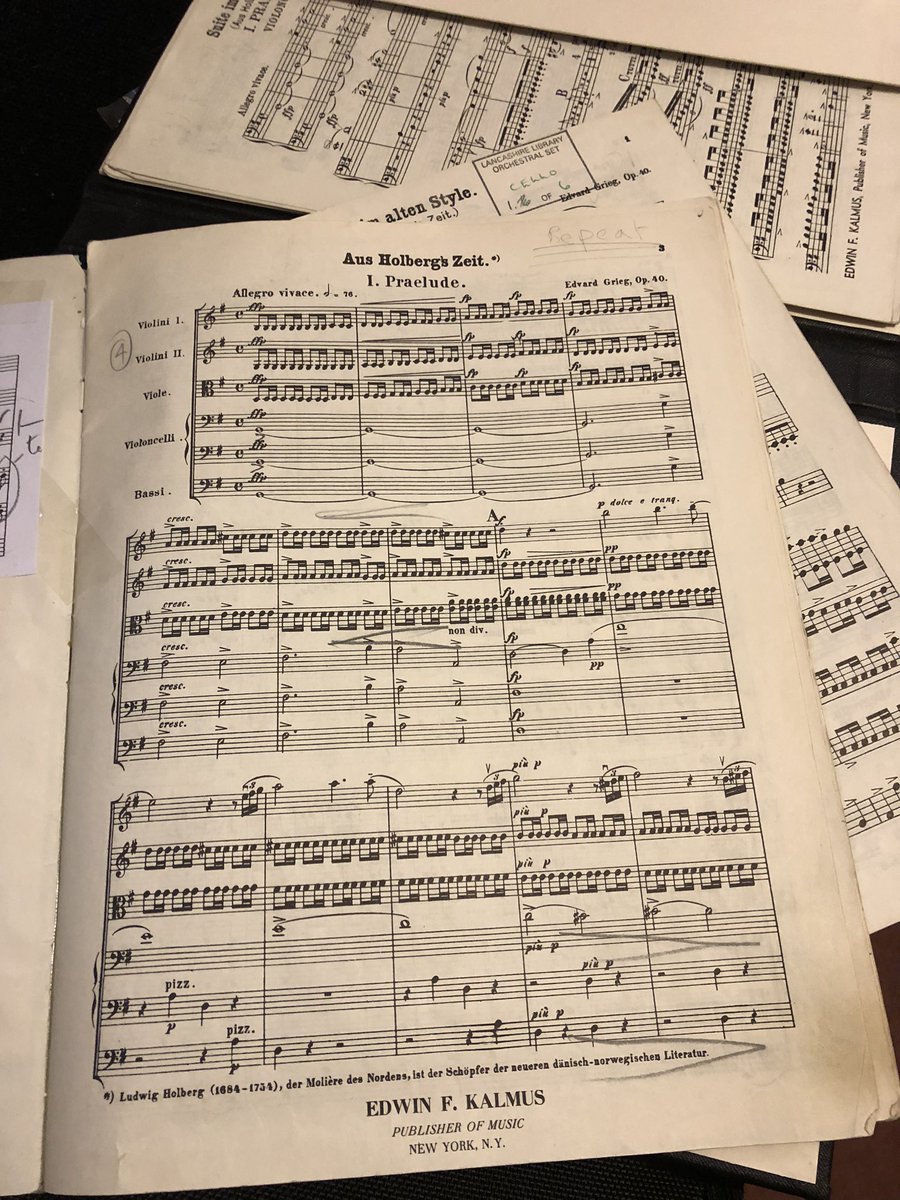 BlackpoolSymph1's tweet photo. Just 4 days until our Come &amp; Play String Day. We will be playing the gorgeous Holberg Suite by Grieg, conducted by Helen Harrison and coaching by Alexandra Stemp (upper strings) and Esther Harriott (cellos). Tickets online £10 https://t.co/CagZyohnDU or door £11. Under 19s free. https://t.co/xXCYn3j0XS