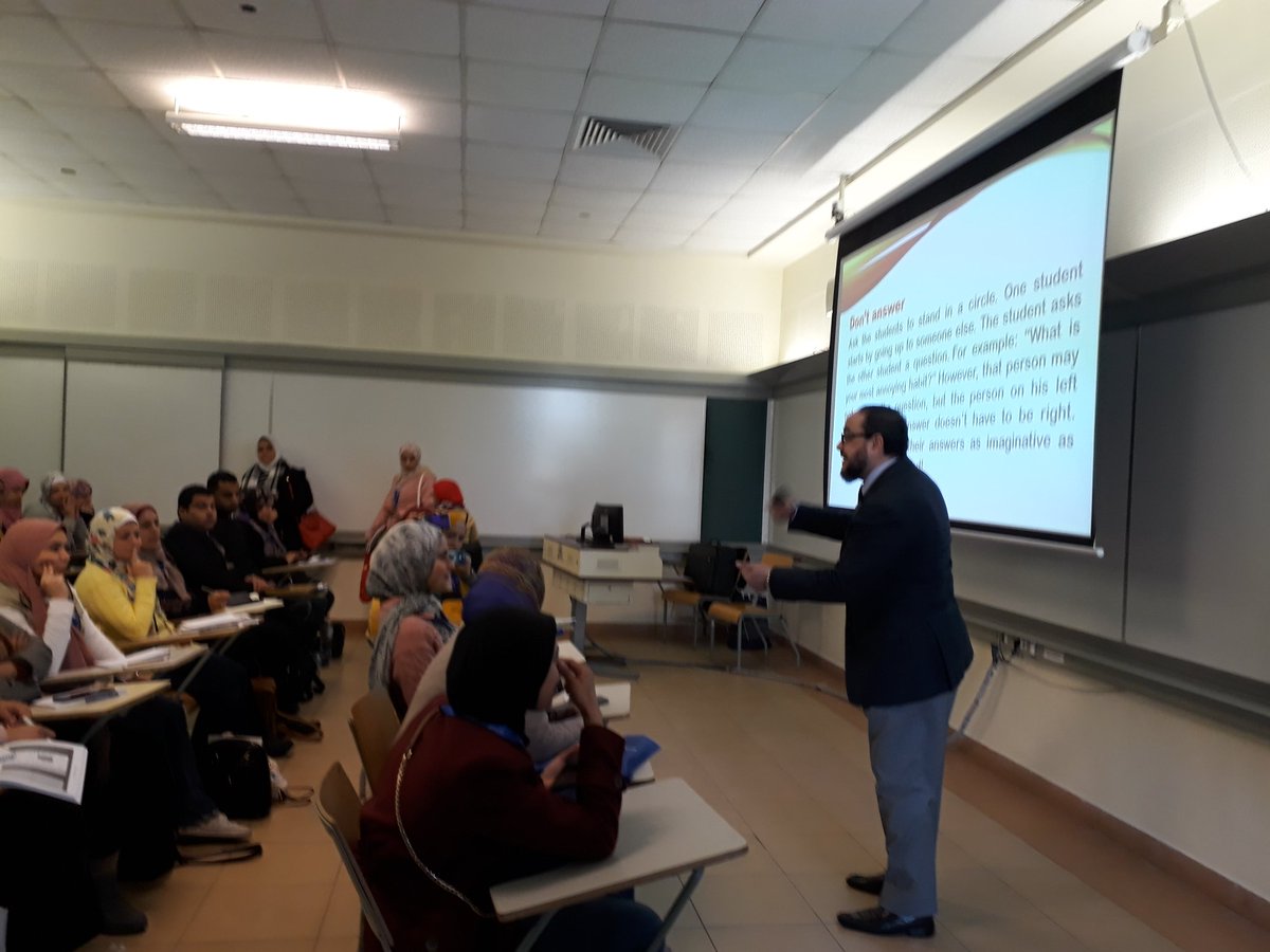 hebatobar's tweet photo. #NILETESOL2020  @NILETESOL_LTSIG

Energizes to Drive Students' Engagement through DRIVE Techniques
Mr. Hesham Mohammed https://t.co/pqzygaHqE9