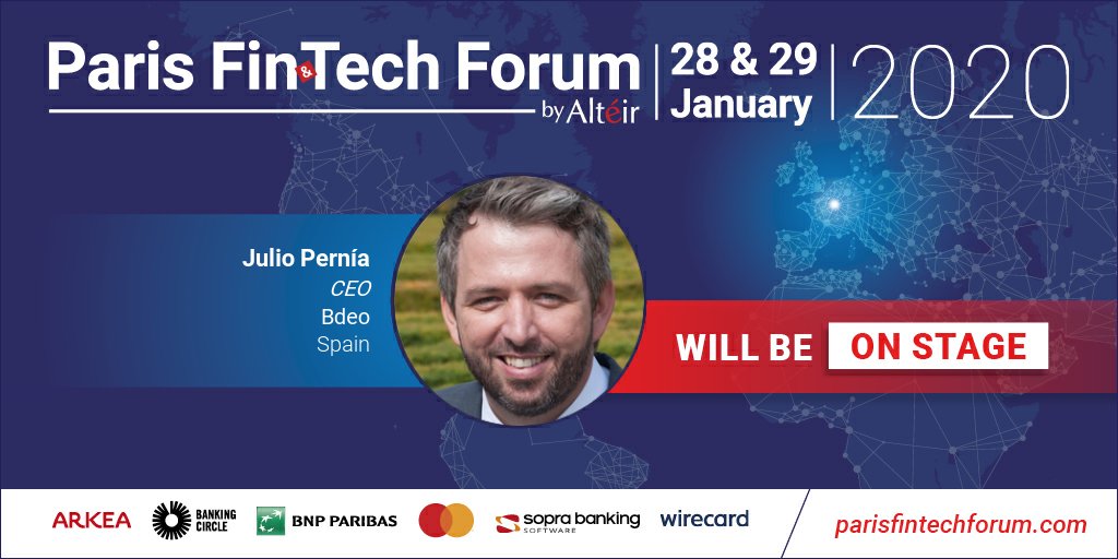 bdeo_app's tweet photo. Bdeo will be on stage at the Paris FinTech Forum next Wednesday 29th speaking about how the technology could help revamp the customer experience in Insurance #PFF20 #SaaS #Bdeo #insurtech #fintech https://t.co/BmHo43usdh