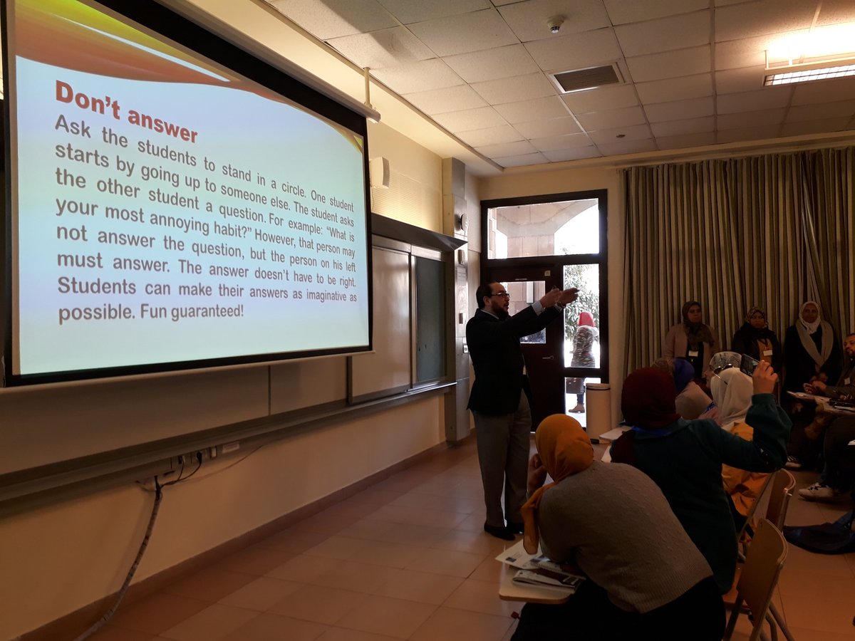 hebatobar's tweet photo. #NILETESOL2020  @NILETESOL_LTSIG

Energizes to Drive Students' Engagement through DRIVE Techniques
Mr. Hesham Mohammed https://t.co/pqzygaHqE9