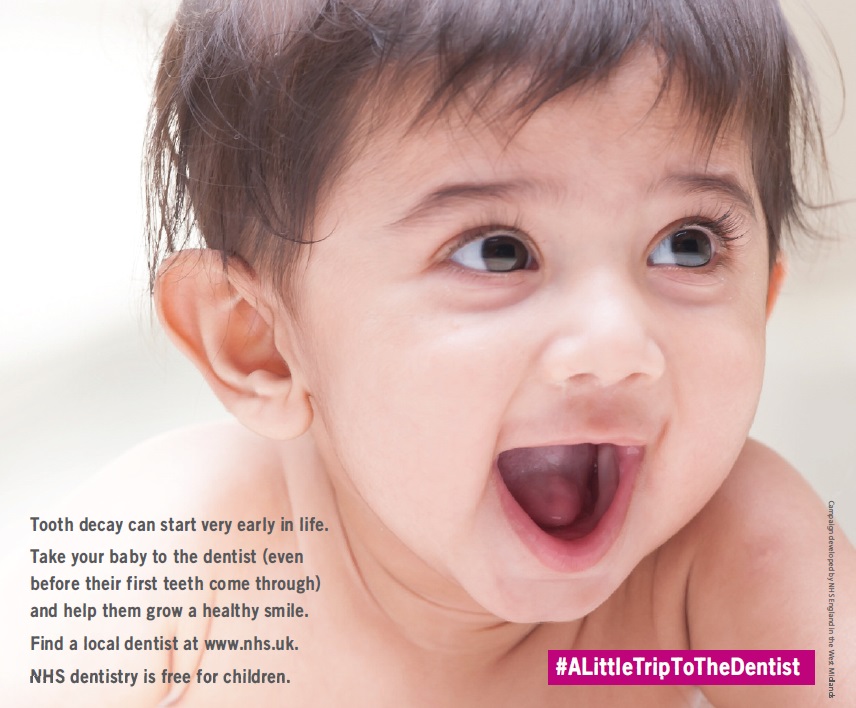 NHS East Leicestershire and Rutland CCG (@nhselrccg) on Twitter photo #ALittleTripToTheDentist regularly - and even before teeth come through - can be the difference between developing healthy routines and needing treatment later in life.
Children are seen for free at NHS dentists – find one local to you: nhs.uk/service-search
<a href="/NHSMidlands/">NHS Midlands</a> #ALittleTripToTheDentist regularly - and even before teeth come through - can be the difference between developing healthy routines and needing treatment later in life.
Children are seen for free at NHS dentists – find one local to you: nhs.uk/service-search
<a href="/NHSMidlands/">NHS Midlands</a>