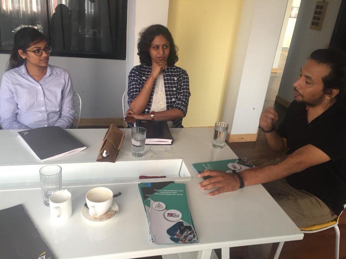 SmtJMOfficial's tweet photo. The #StartupPromotionCell had visited 3 incubators across #Goa to explore future avenues of creating a cohesive start-up ecosystem in our state. 

The #SPC will continue to visit such incubators that provide companies the opportunity to jump-start their operations! #ITinGoa https://t.co/jq7YMhpCIa