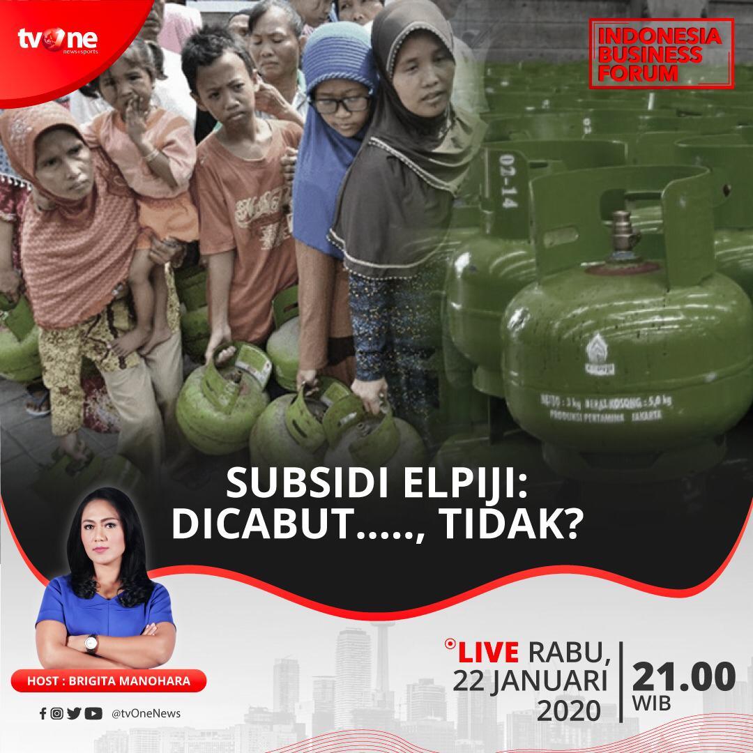 IBFtvOne's tweet image. Rencana pemerintah mencabut subsidi elpiji terkesan maju mundur. Jika subsidi elpiji 3 kg di cabut, rakyat dan pelaku usaha mikro harus membayar lebih mahal. Dampaknya harga akan naik dan daya beli bisa turun.Haruskah subsidi elpiji dicabut? @tvOneNews cc @karniilyas