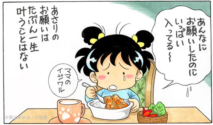 ママー、今日はカレーの日だから、夜ごはんはニンジン抜きのカレーにしてね。 