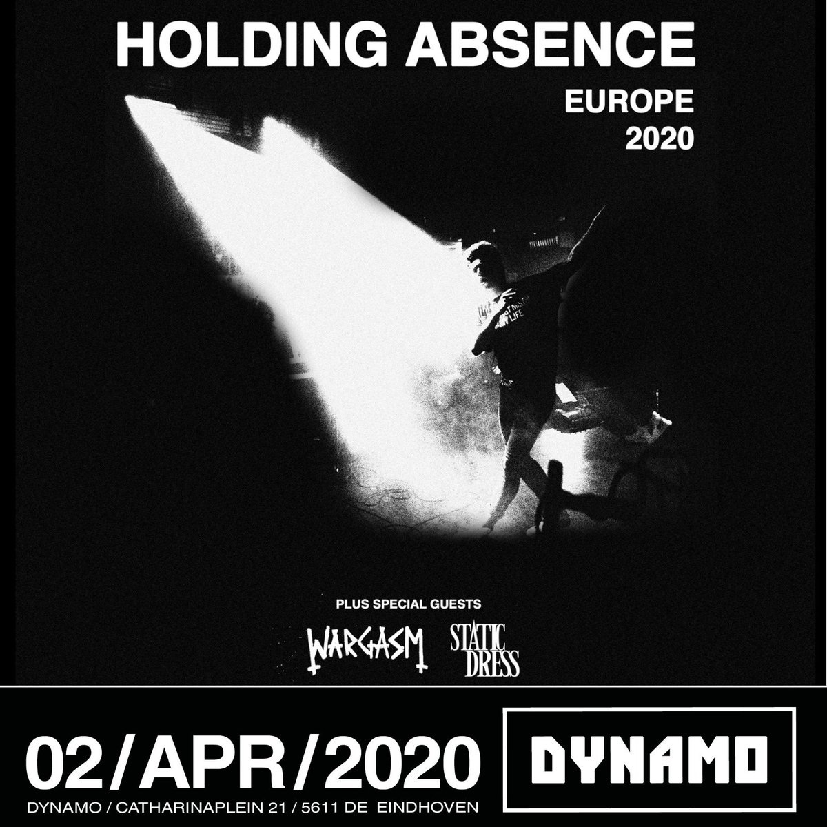 DynamoRock040's tweet photo. Op 2 april komt de melodische post-hardcore band @HoldingAbsence terug naar Eindhoven. Als support komen @thisiswargasmuk en @staticdress mee naar de basement van Dynamo.
Tickets zijn per direct verkrijgbaar. https://t.co/GPTz02CUDC