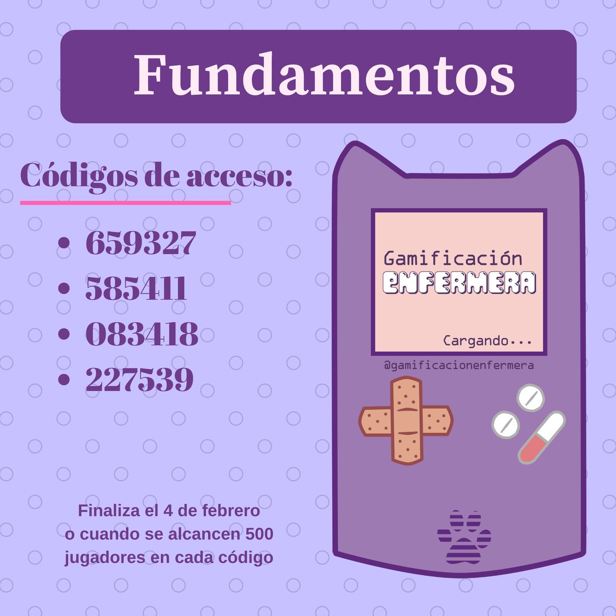 Maria_Glvez's tweet photo. ➡️ ¡PACK DE JUEGOS #EIR!
Para haceros estos días más amenos y provechosos os traigo un pack de juegos con temas 🔝: Fundamentos 📚, investigación🔬, comunitaria👨‍👩‍👧, ginecología🤰🏻, administración 💰 y cardiología❤.
Acceso: https://t.co/kcMQsAMFXd
¡Una plaza es vuestra 💪🏻!
#eir2020 https://t.co/nLI1cieX86