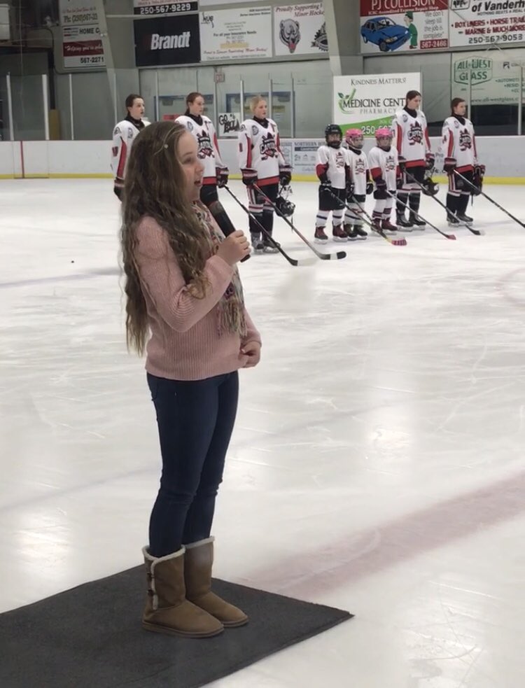 VMHA_Bears's tweet photo. #1 - We had the best night ! 
Thanks to the @NCapitalsfmaaa &amp; the @GVanComets for visiting our “Den”. 
We need to thank our Fans for supporting this event along with all our helpers,announcer Tom Bulmer, anthem singer, Brinlee,the Mini Caps, Miss Emily,Miss Maelle &amp; Miss Alice .. https://t.co/YRRetluhK4