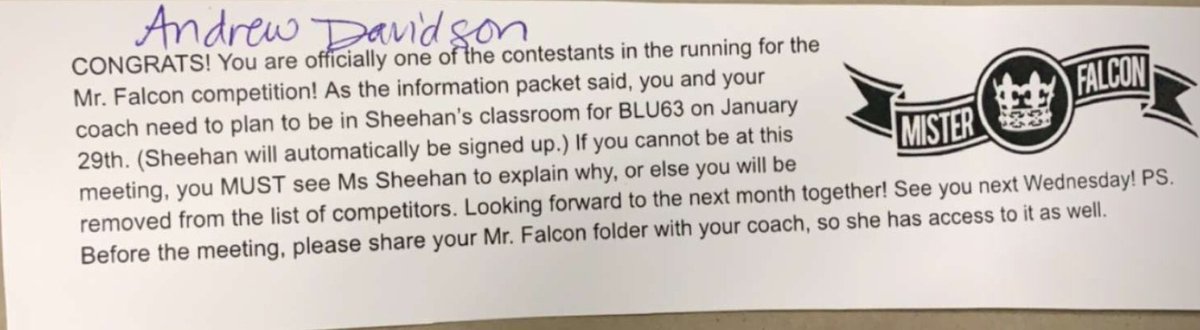 _emm2314's tweet photo. Hopping on Twitter for the 1st time in over a year to say how proud I am of my little brother.
He was chosen to be in Mr. Falcon today. I know he's going to kill it and have so much fun along the way because he will be unashamedly him up there, one of the best people I know.💙 https://t.co/gicYMozFtX