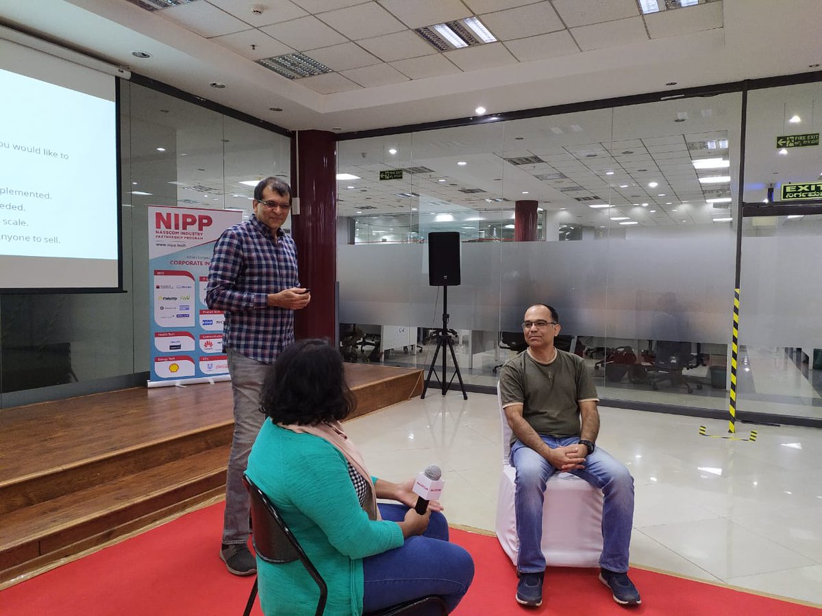 nasscomstartups's tweet photo. We had the pleasure of hosting the Ex-President of @tallysolutions, Mr. @ShoaibAhmedSait for a #Masterclass on #ProductMarketing that would help resolve entrepreneurs' immediate challenges & inspire them to dream big. Here's a glimpse.
#StartupSessions #ProductWorkshop #DreamBig https://t.co/aEnjGt2ttI