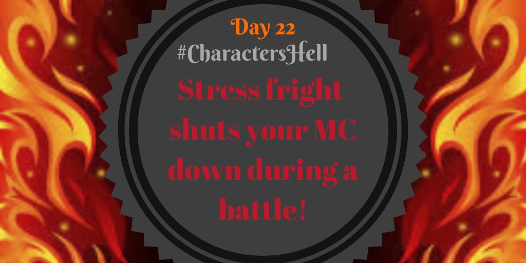 ladyofmind721's tweet photo. #CharactersHell 22
The sounds of battle grating on perhaps an already tense mind: the pulled rope snaps, and your MC is paralyzed by their emotions during a battle!
Stress fright shuts your MC down during a battle!
It's true #HumpDayHell in #PossessionWeek https://t.co/YzuFitlDAg