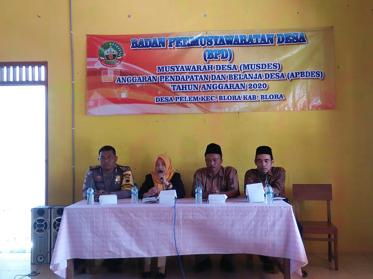 Musdes APBDES Tahun anggaran 2020 di Desa Pelem bertempat di balai Desa Pelem hari rabu tanggal 22 januari 2020 #kecamatanbloraMbayani2020