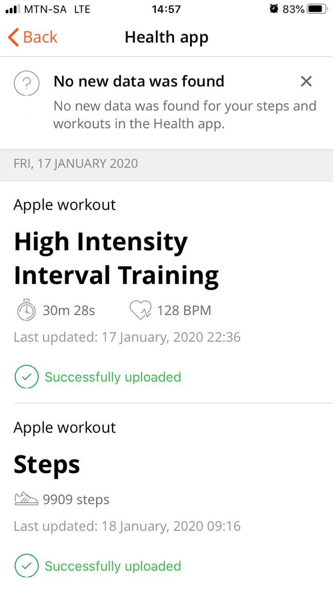WDannheisser's tweet photo. @Discovery_SA why is this workout not good enough for points?? Should be worth 200 and now target missed https://t.co/PKDvEhIyTq
