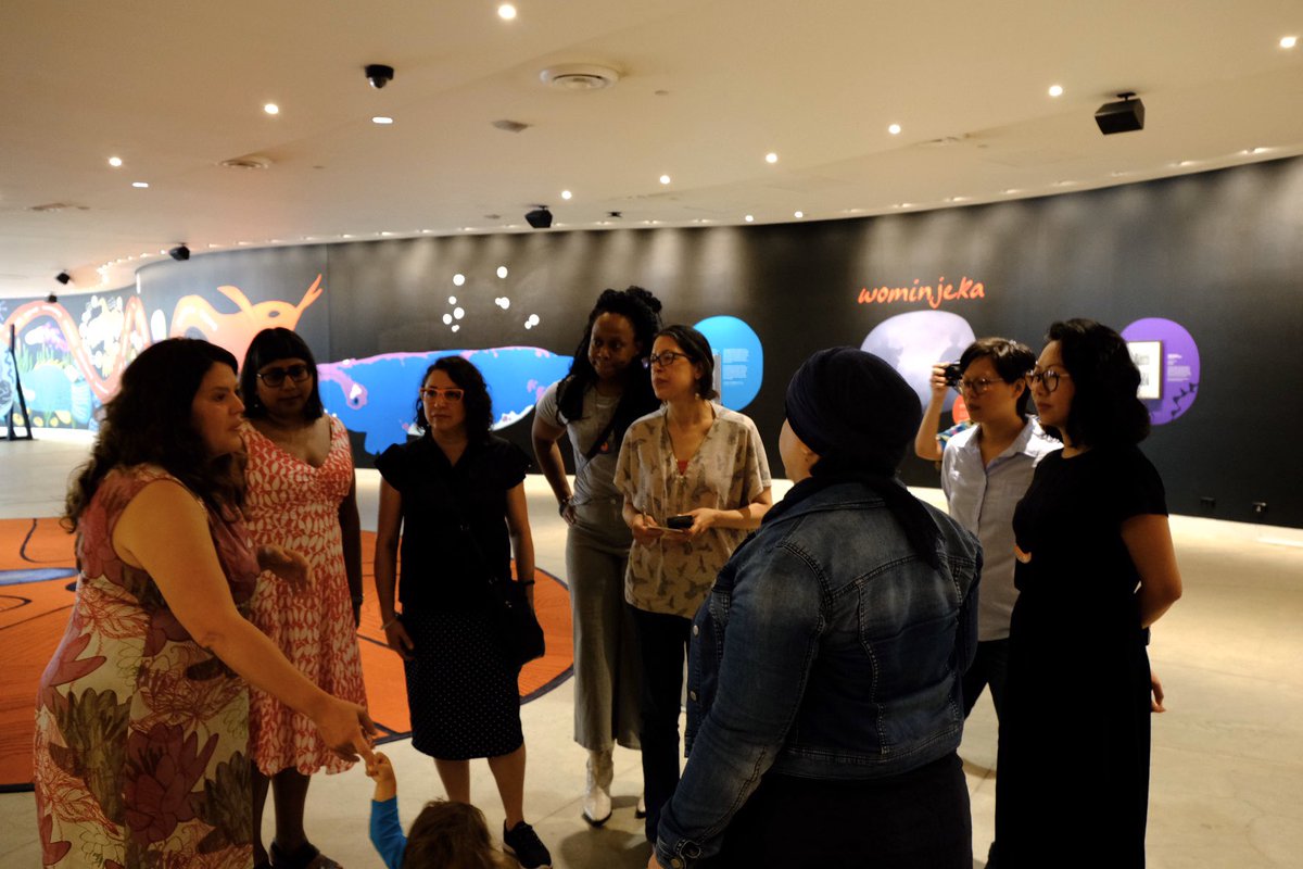 DiversityArtsAu's tweet photo. Today was @gengrieves INTERSECT host day at the @melbournemuseum, where she curated the groundbreaking First Peoples exhibit #IntersectArts https://t.co/tfWAZuRR4F