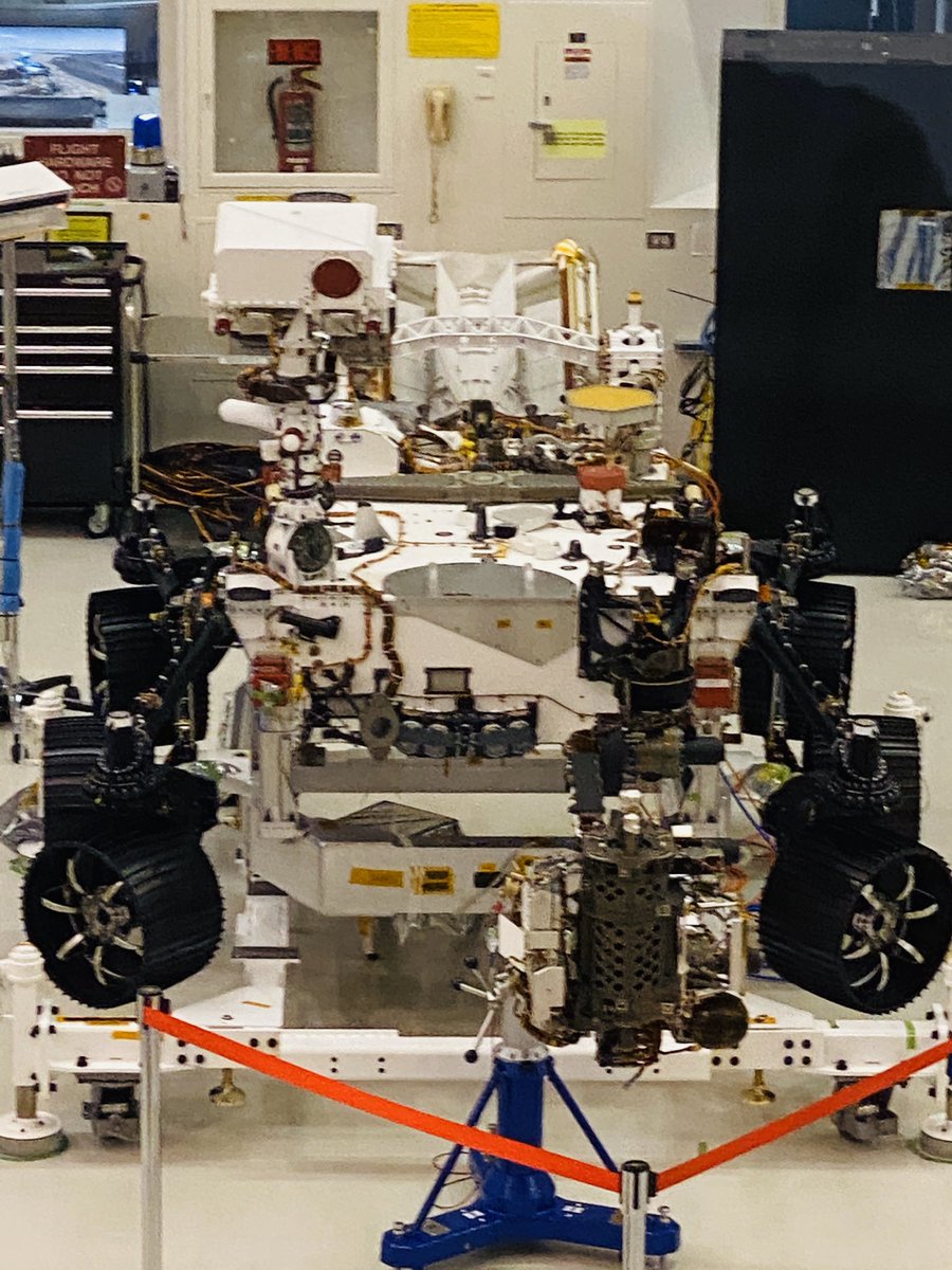 Dr_John_Albert's tweet photo. Last week we had the privilege of taking a group of @iInspire_CA students to @NASAJPL to see the Mars 2020 Rover before being shipped to Florida for launch.  Thanks Ms. Samra for the private tour. #AppleDistinguishedSchools #ADE2019 #ApplePrincipals @OrangeUnifiedCA https://t.co/27Jq492RPa