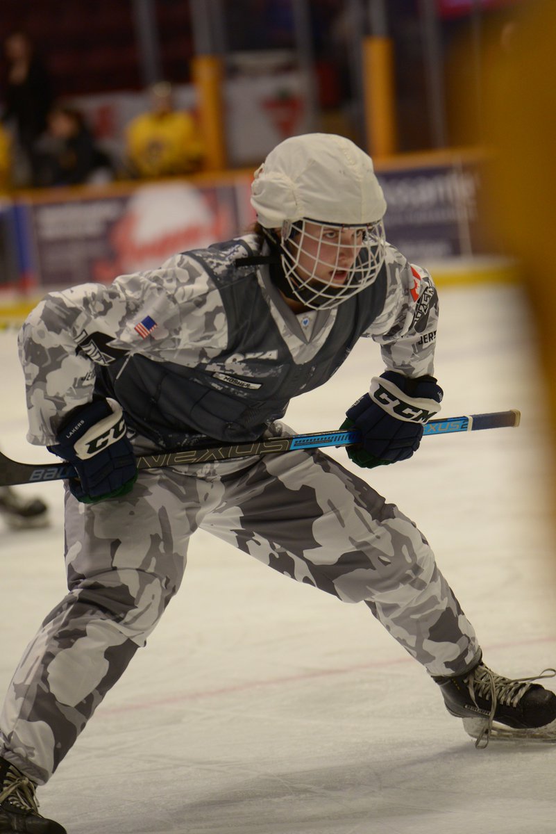 The Nipissing Lakers weren’t messing around on Military Appreciation Night. 👌🏼

(📷: <a href="/nulakers/">Nipissing Lakers</a>)
