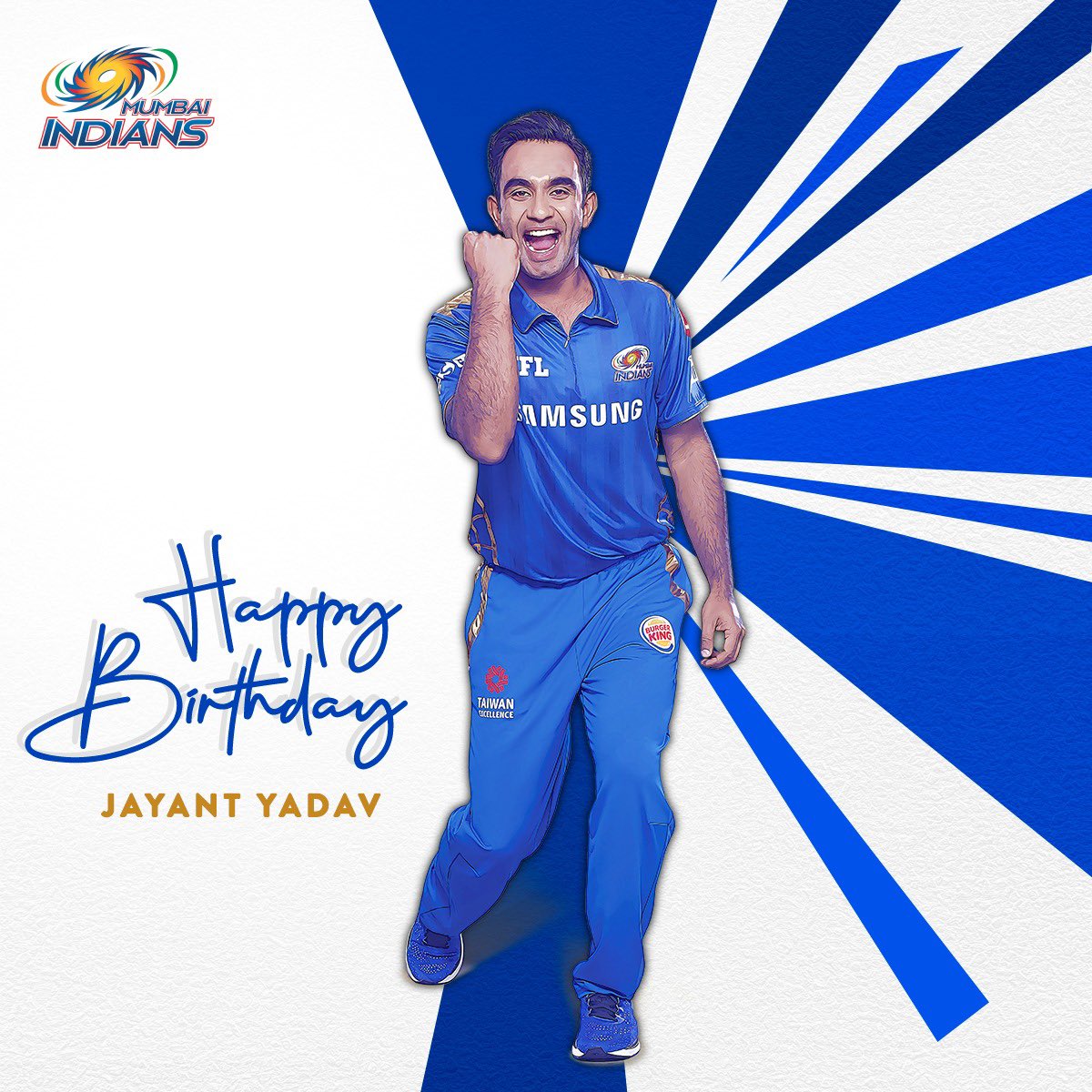 Mumbai Indians on Twitter: "🎂 Wishing you a year full of handy runs,  important wickets and a lot of success! Happy birthday, Jayant Yadav 💙  #OneFamily #CricketMeriJaan #MumbaiIndians https://t.co/jYgMDee0lK" /  Twitter