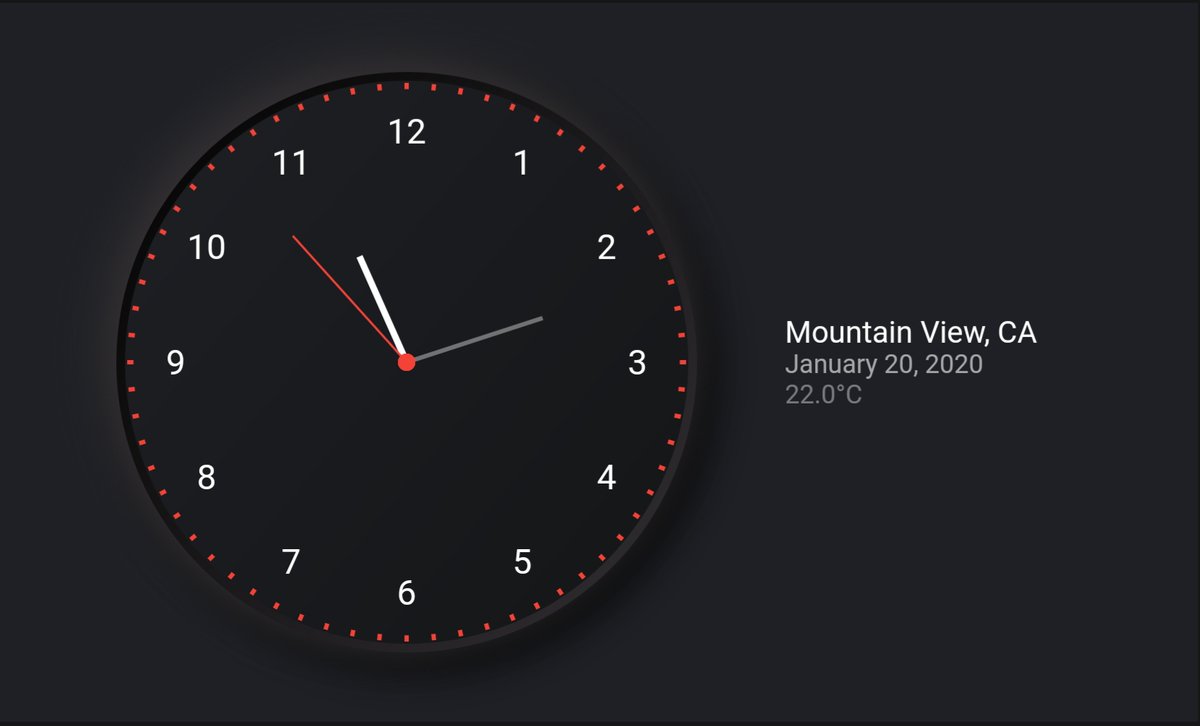 hsul4n's tweet image. #FlutterClock