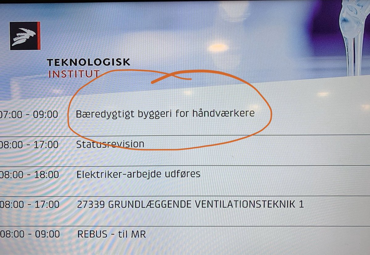 _felby_'s tweet photo. Tidligt på fære her til morgen 👀Morgenmøde på @TeknologiskInst med @InnoBYG, @SMVdanmark, @HTKerhverv og en masse gode håndværkervirksomheder. Temaet er: Grøn omstilling og vækst i forretningen. #dkbiz #vækst #sdg https://t.co/iTbMwAbplN