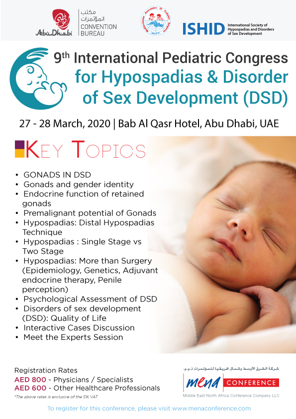 Mena_Conference's tweet photo. Here are some of the key topics to be discussed at the 9th edition of Pediatric Hypospadias and Disorder of Sex Development. Be part of this exciting event, register at https://t.co/FhZ8JETlnf https://t.co/no6VCBPktJ