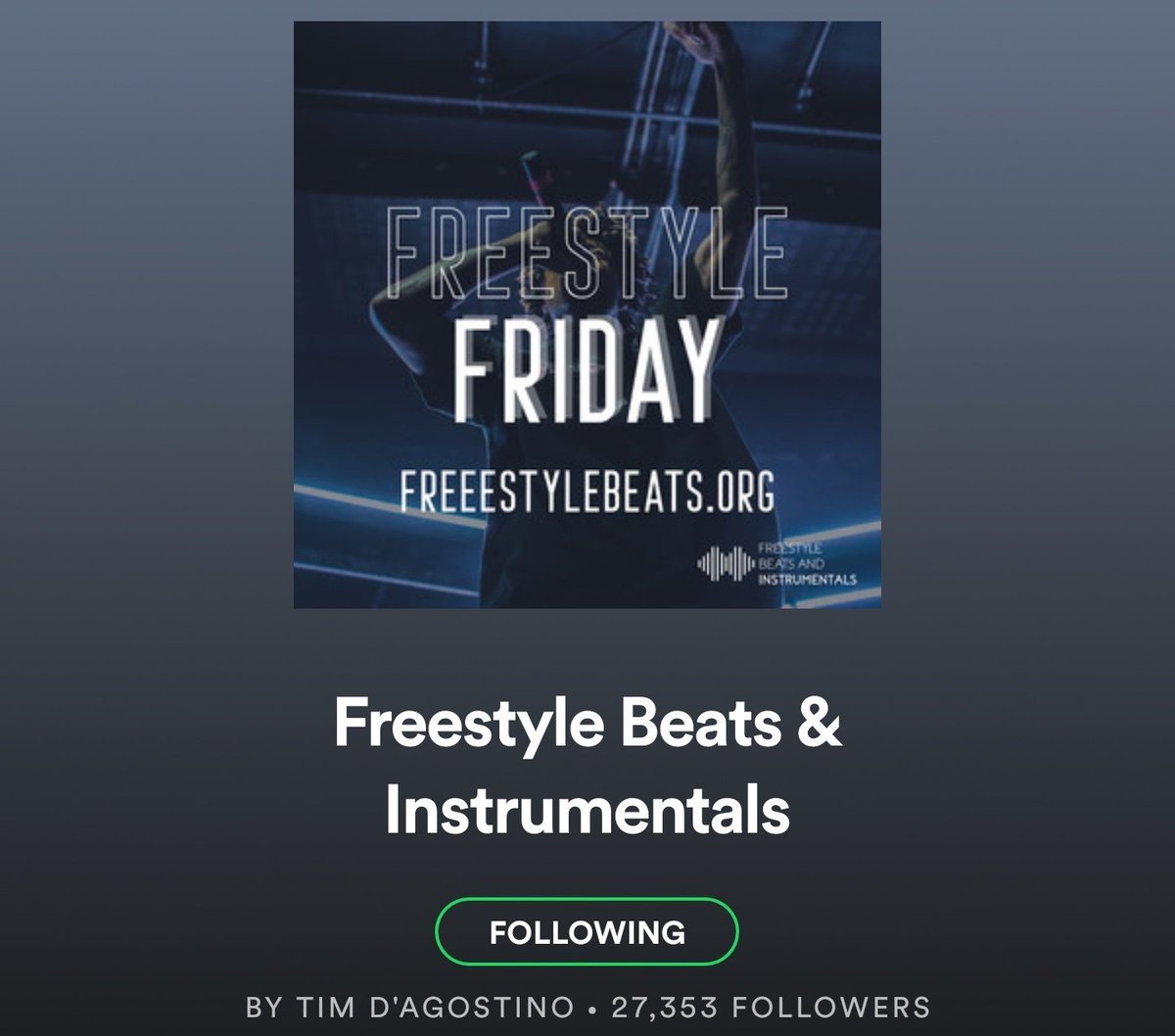 Huge thanks to this excellent playlist for adding my tune ~ Up Above! Give them a follow on Spotify if you want a list of perfect music to freestyle to. #spotify #hiphop #instrumentalhiphop
