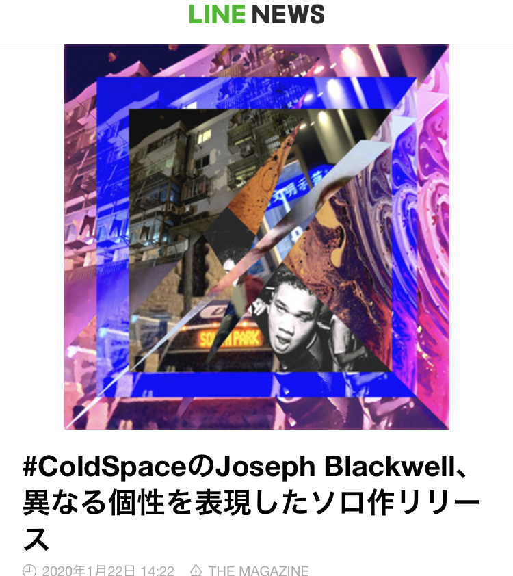 TuneCoreJapan's tweet photo. New release on LINE NEWS @news_line_me
Joseph Blackwell @Coldspace_JB
https://t.co/xH0B38Nsub https://t.co/ero64qC76V