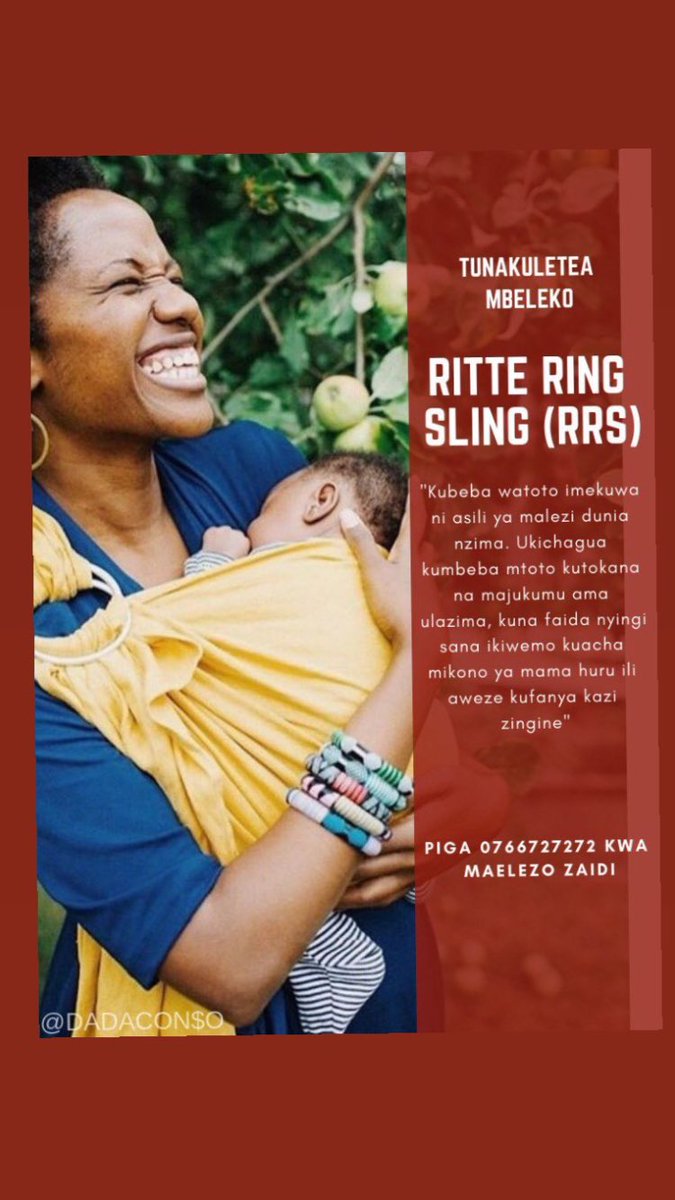 janeritte_'s tweet photo. Tanzania  to 🇹🇿 🇺🇬 🇰🇪... Mbeleko za Pete #RitteSling♥️ ni nzuri na rahisi kubebea watoto. Unaweza kubebea mbele nyuma na upande... Bei ni Tzs 35,000/= Tunafanya delivery kwa watu wa Dar es Salaam na Mkoani pia utatumiwa... Tupigie 0766727272 tukuelekeze

#TwitterGulio 
#nipedili https://t.co/RDv2tLfHzI