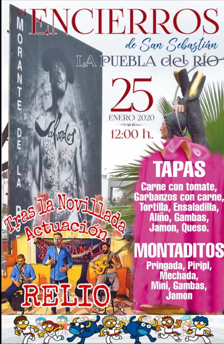 Ya está aquí uno de los días grande.
🐂🕺🥘🎶🍰🎊🥗💃🎶🥩🐃🎉🧁
#sanSebastian #encierros2020 #copas #doñanaPuebladelrio #doñanacafe #fiesta #musica #doñanafiesta