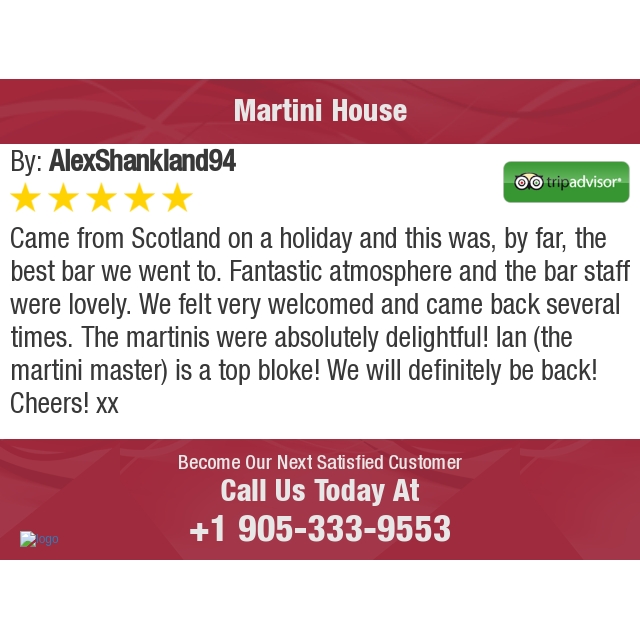 5 Star: AlexShankland94 "Came from Scotland on a holiday and this was, by far, the best bar we went to...." bit.ly/2flkn8J