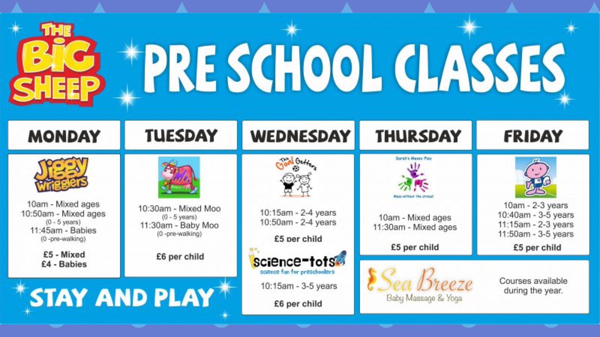 Thursday is a messy play day !! Come and enjoy today’s preschoolers fun with Sarah - stay and play - great coffee and new biomass plant keeps it warm ! thebigsheep.co.uk/events/activit…