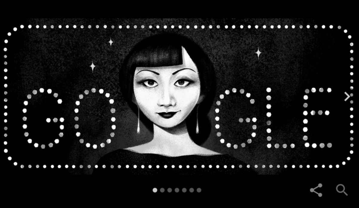 今日の #GoogleDoodle アンナ・メイ・ウォン。イラストは @sophiediao 。 