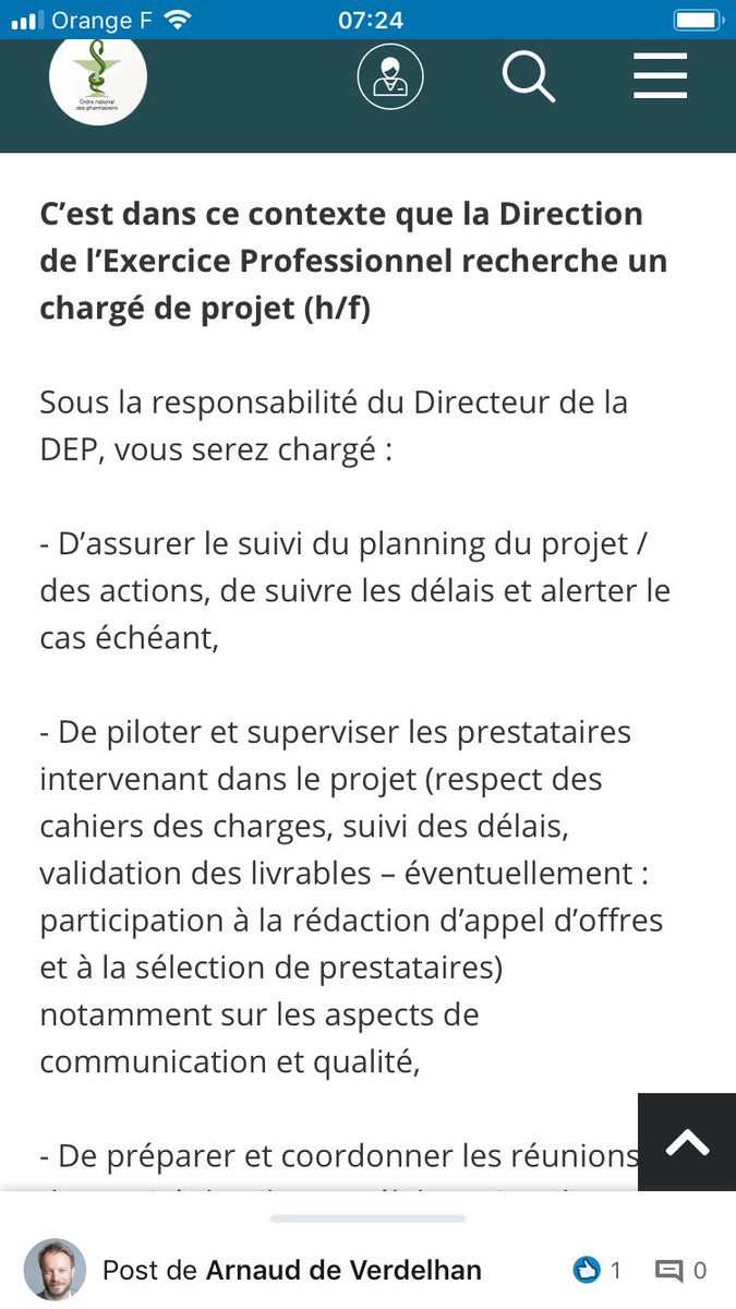 FlBontemps's tweet image. Personne d’intéressé dans la #Teampharma ? @Ordre_Pharma recherche un pharmacien pour suivre le projet de démarche Qualité à l’officine.