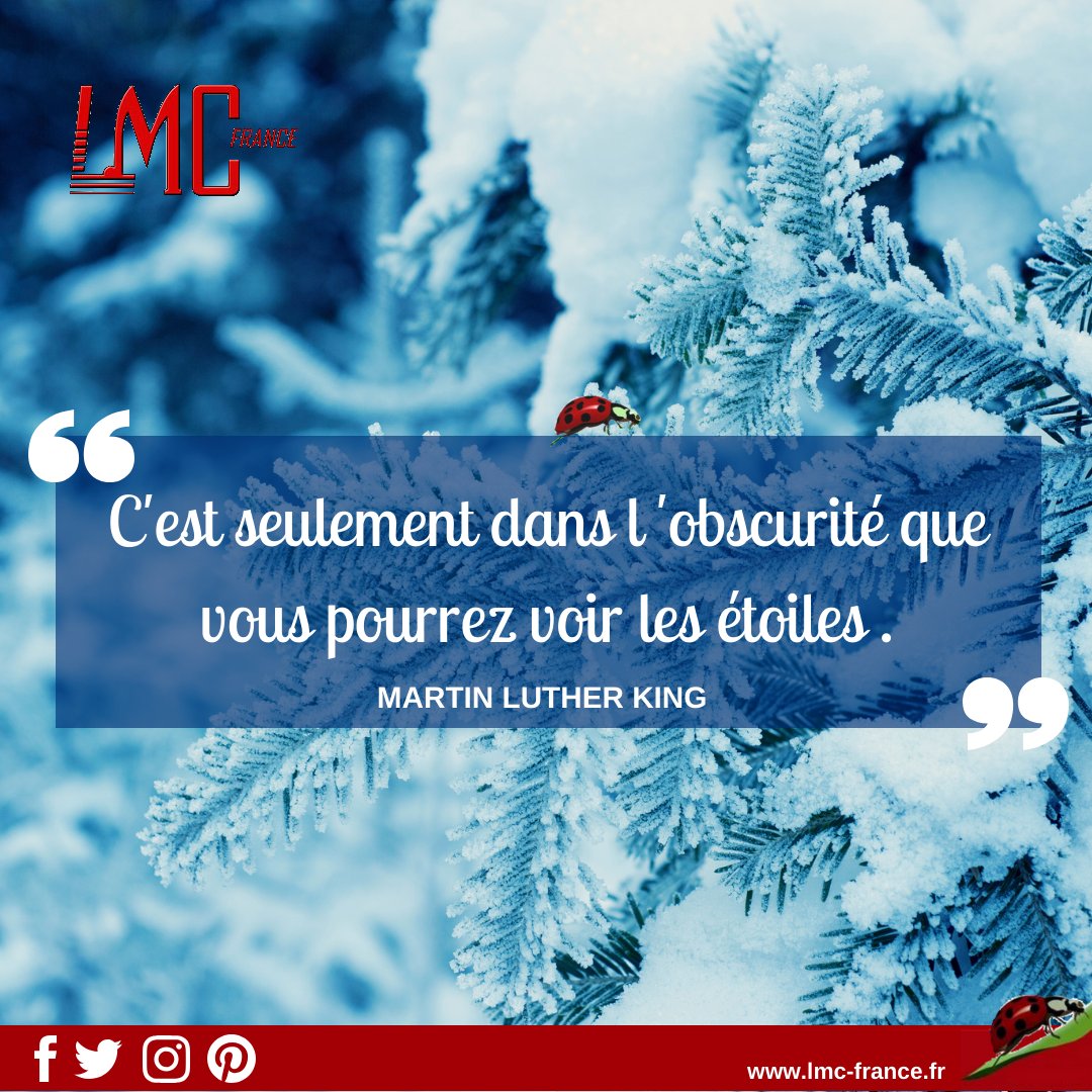 LMCfrance's tweet photo. Aujourd'hui, démarrons la journée avec une jolie #citation de Martin Luther King ;)
Belle journée à vous tous !

#lmc #leucemie #lmcfrance #citationdujour #espoir #MartinLutherKing https://t.co/IoC16m9SET