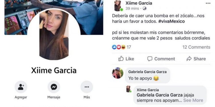 Juanammf3's tweet photo. Grupo 1B. Otro tema de debate que surgió en la red social Facebook hace poquito tiempo fue el desafortunado comentario de una piloto mexicana, Jimena García, en las fiestas de su país. #RRSS19_PEC2 @Rafa23092018  @Inma_S89 @Glunie4 @nataliam271 😊😊😊 https://t.co/1chskS0rmR