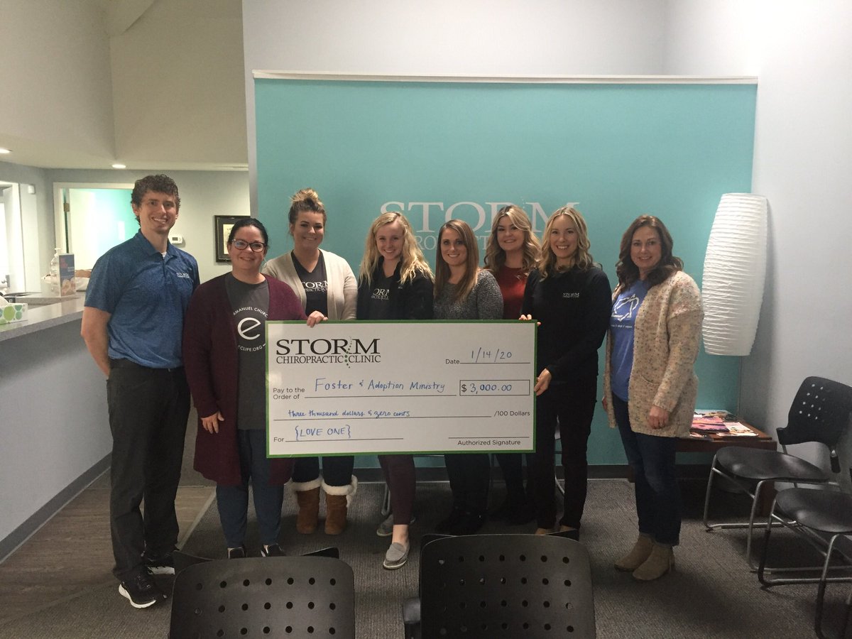 You voted this time last year for which local charity you wanted us to focus the majority of our efforts on for 2019... so we are excited the time has come to present this check to Emmanuel's Foster and Adoption Ministry!