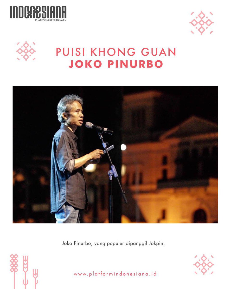 platform_id's tweet photo. Pada malam pembukaan Festival Sastra Yogyakarta, Joko Pinurbo menjadi salah satu penampil yang memeriahkan acara. Joko Pinurbo atau Jokpin adalah ikon perpuisian Indonesia kontemporer.
#FestivalSastraYogyakarta #PlatformIndonesiana https://t.co/zWFohIFJO9