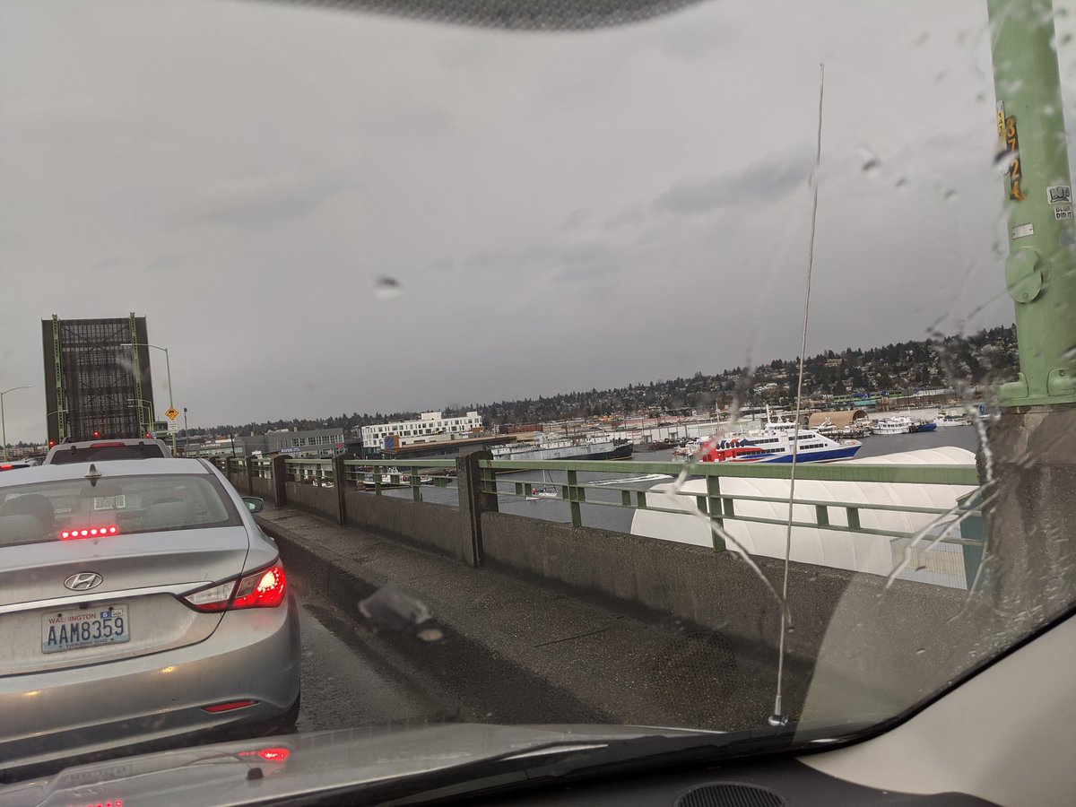 DommySonOfMommy's tweet photo. Victoria Clipper @ClipperVacation, why at the Ballard Bridge today? #justwondering, #victoriaclipper https://t.co/yGyJLALa25