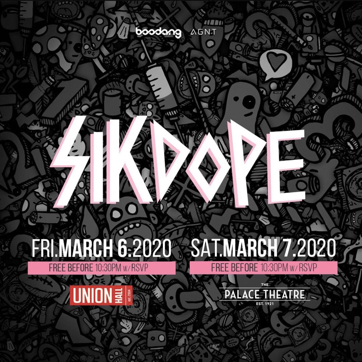 Fans, Sikdope makes his along awaited return to Alberta Friday March 6 at Union Hall and
Saturday March 7 at Palace Theatre. Both events are FREE cover until 10:30pm with an RSVP ticket.  Head over to showpass to grab yours. 
#boodang