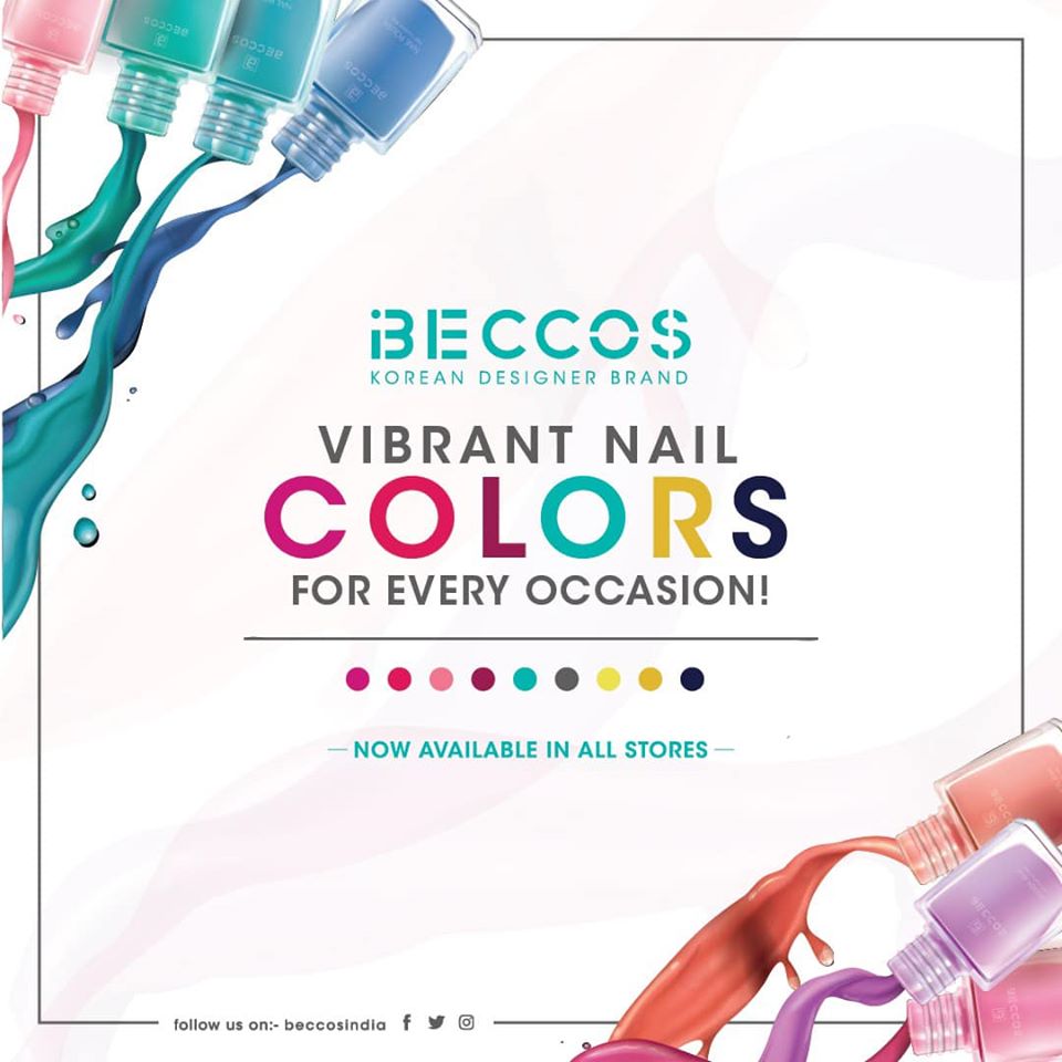 beccosindia's tweet photo. ATTENTION GIRLS💃🏻💃🏻💃🏻
We roll out vibrant #nailcolors for every occasion 💅🏻💅🏻Simple &amp; Chic or Bold &amp; Beautiful- Whats your color?❤️🧡💛💚💙
Time to add little thrill to your nails, BECCOS wearing colours is real happiness!💃🏻💃🏻. https://t.co/76jFrlOf8D