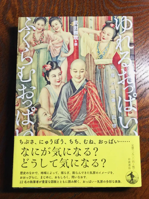 ◇武田雅哉 編『ゆれるおっぱい、ふくらむおっぱい』(岩波書店)

珠玉のおっぱい研究アンソロジー集。ブックガイドもある。特に中国のおっぱい文化に力を入れているのが特色。中身がすばらしいだけに表紙デザインのセンスの無さが惜しい。これじゃ伝わらないよなぁ 