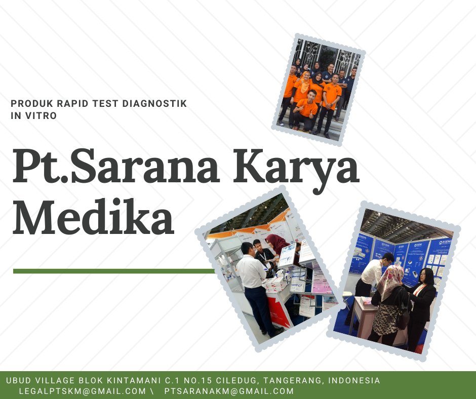 KaryaSkm's tweet photo. PT. SARANA KARYA MEDIKA merupakan importir Produk Rapid Test Diagnostik In Vitro yang terkemuka dan memainkan peran penting dalam sektor alat kesehatan di Indonesia.#alat_kesehatan #kesehatan #alkes #kesehatan_wanita #jakarta_expo #tangerang #narkoba #TANGERANG https://t.co/vBnfMLJh5U