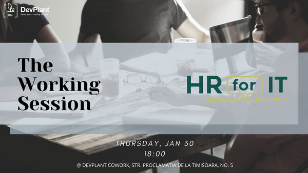 New Year, New #HRforIT #Meetup! 😎 Join us next week for "The Working Session": a brainstorming of ideas to our most common issues in the local community buff.ly/3awYqzc #Timisoara #HR #Recruitment #localevent